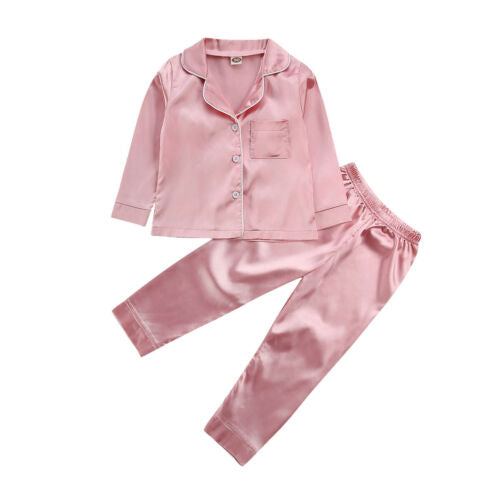 Silk Long-Sleeve Sleepwear