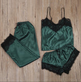 3 Piece Lace Sleepwear