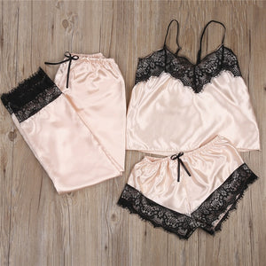 3 Piece Lace Sleepwear