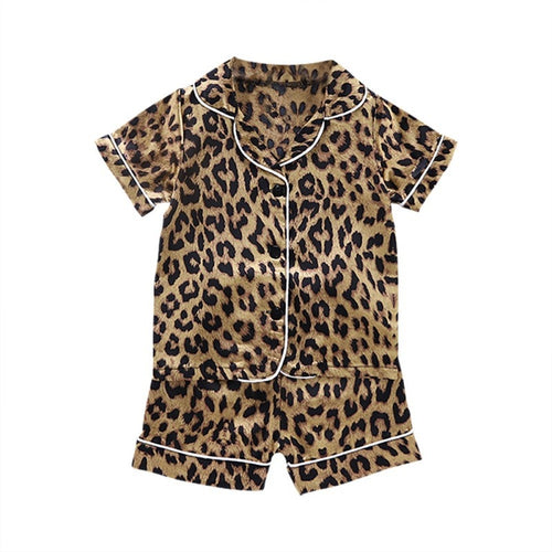 Leopard Print Sleepwear Pajamas