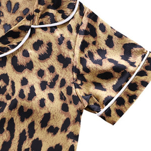 Leopard Print Sleepwear Pajamas