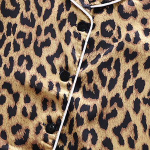 Leopard Print Sleepwear Pajamas