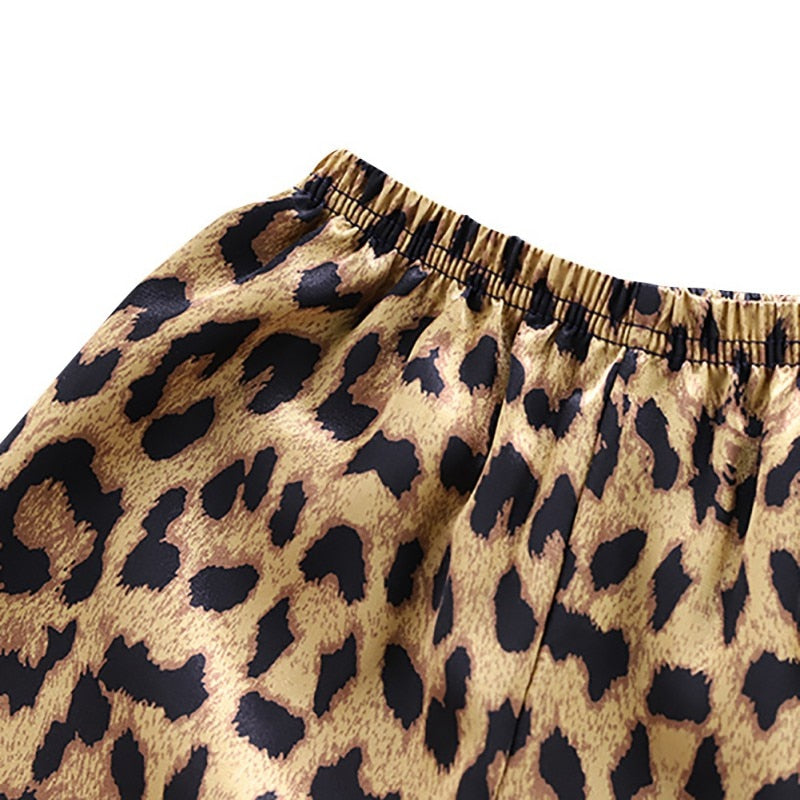 Leopard Print Sleepwear Pajamas