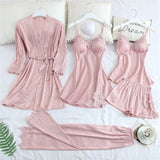 5 Piece Sexy Pajamas Set