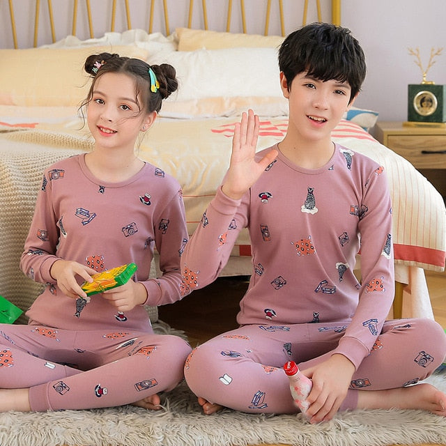 Children Cotton Pajamas Sets