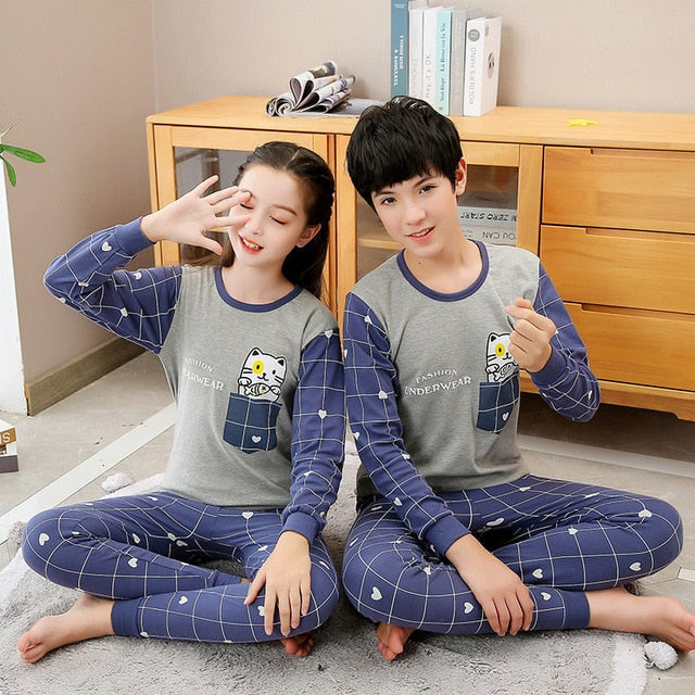 Children Cotton Pajamas Sets