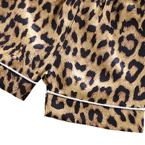 Leopard Print Sleepwear Pajamas