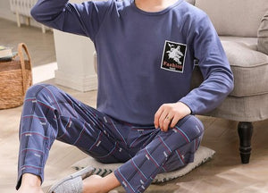 Cartoon Printed Men's Pajamas