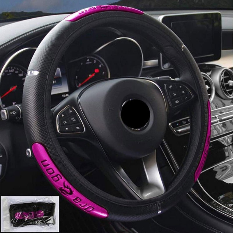 Universal Leather Car Steering Wheel Cover