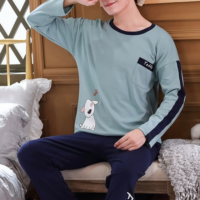 Cotton Long Sleeve Pajamas Set