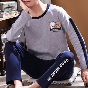 Cotton Long Sleeve Pajamas Set