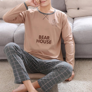 Cotton Long Sleeve Pajamas Set