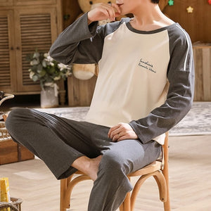 Cotton Long Sleeve Pajamas Set