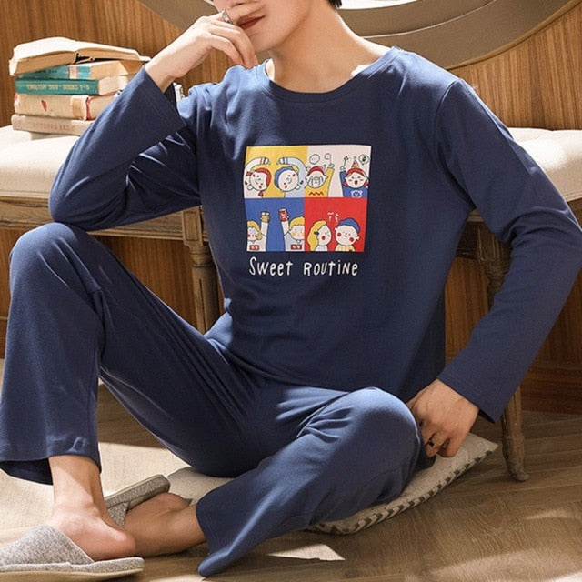 Cotton Long Sleeve Pajamas Set