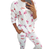 Cute Stars Print Pajamas Set