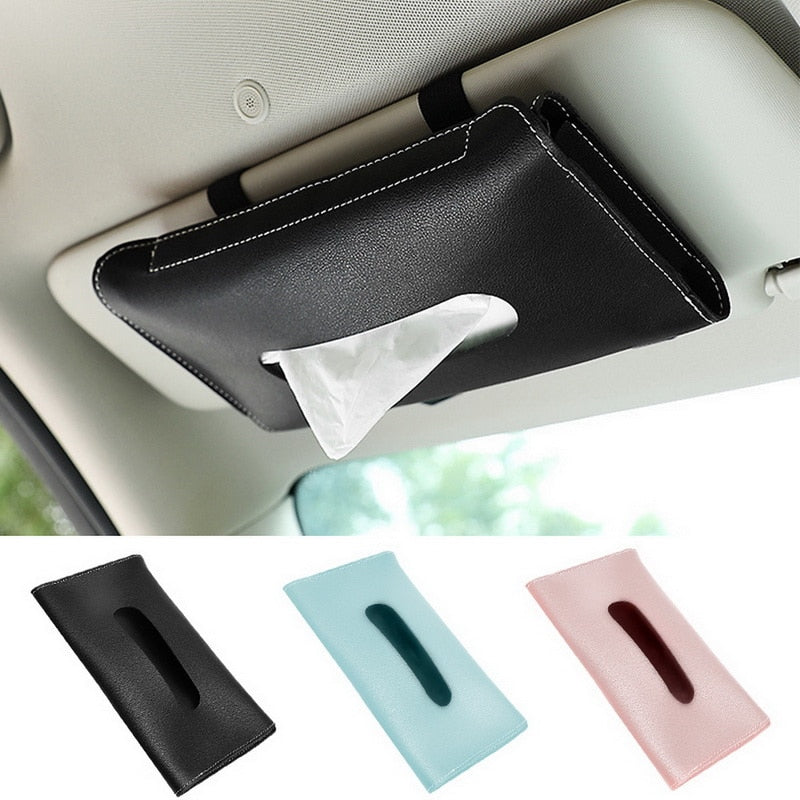 1PC Car Interior Storage Tissue Box