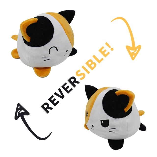 Double-sided Reversible Plush Cat