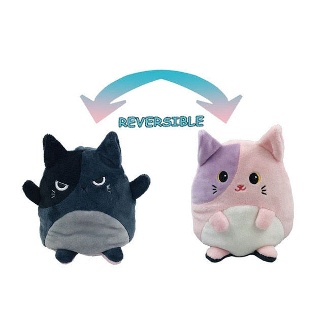 Double-sided Reversible Plush Cat