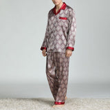 Men's Stain Silk Pajama Set