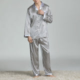 Men's Stain Silk Pajama Set