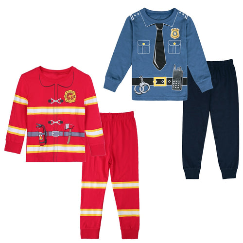 Cute Police & Fireman Pajamas