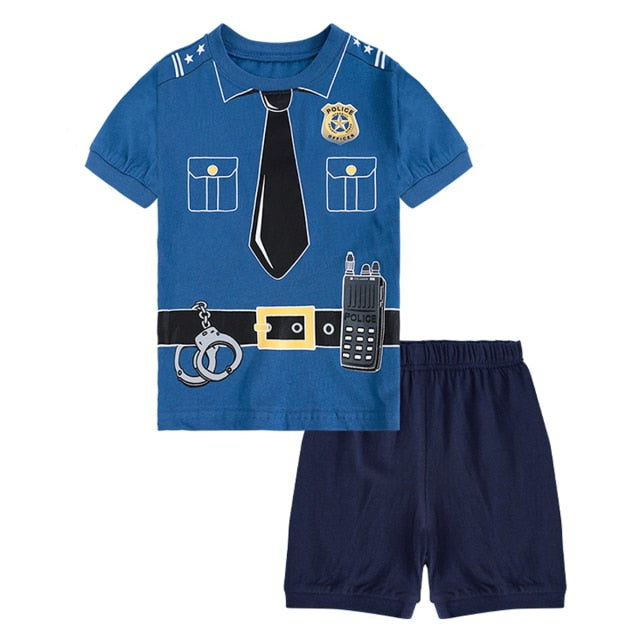 Cute Police & Fireman Pajamas